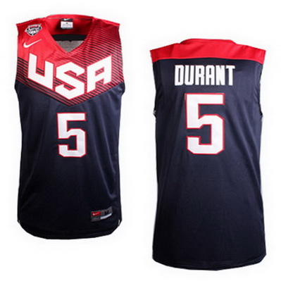 maglie uomo basket kevin durant 5 nba usa 2014 nero