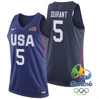 canotta basket nba kevin durant 5 nba usa olimpiadi 2016 blu