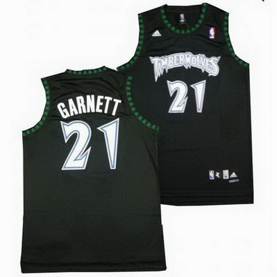 maglia basket kevin garnett 21 minnesota timberwolves nero