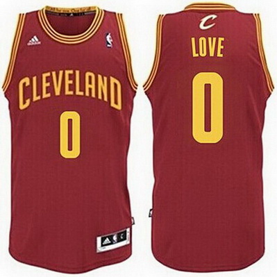 maglia nba kevin love 0 cleveland cavaliers rev30 rosso