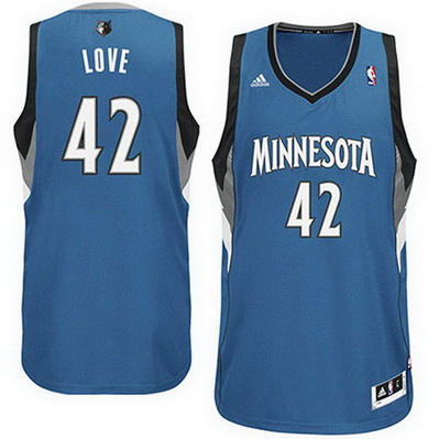 maglia nba kevin love 42 retro minnesota timberwolves rev30 blu