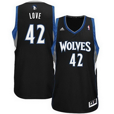 maglia kevin love 42 retro minnesota timberwolves rev30 nero