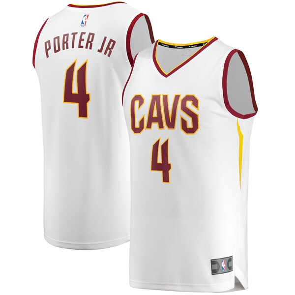 maglia basket Kevin Porter Jr. 4 2019-2020 cleveland cavaliers bianca