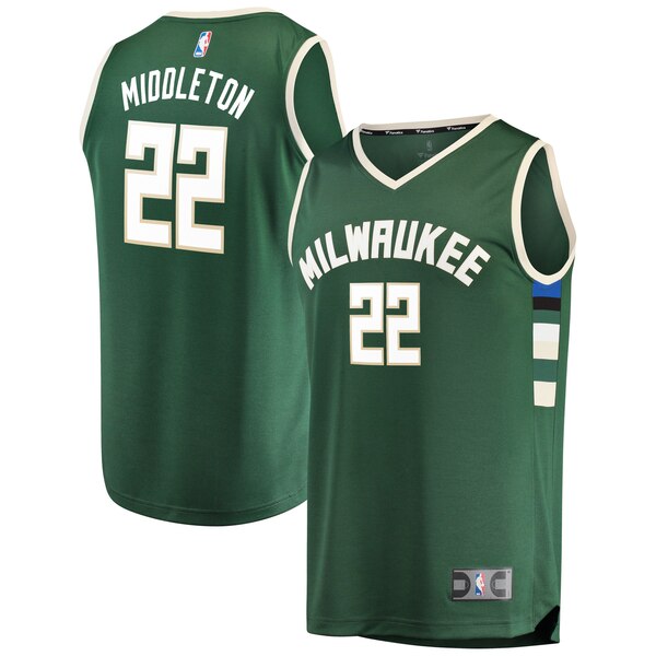 Maglia Khris Middleton 22 2020 Milwaukee Bucks verde