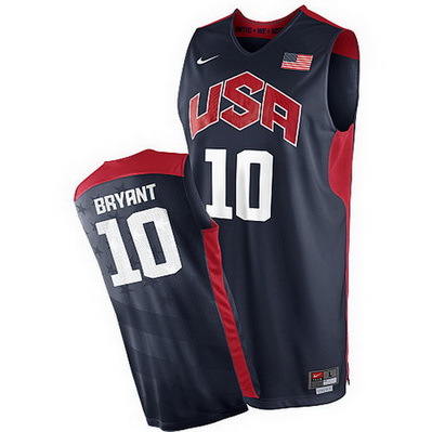 maglie basket kobe bryant 10 nba usa 2012 blu