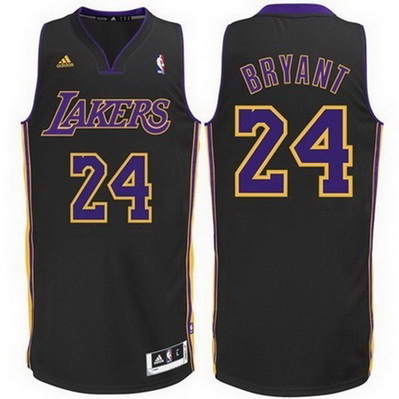 canotta nba kobe bryant 24 los angeles lakers rev30 nero