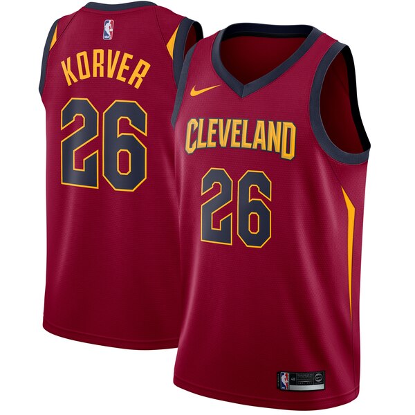 maglia basket kyle korvers 26 2019 cleveland cavaliers rosso