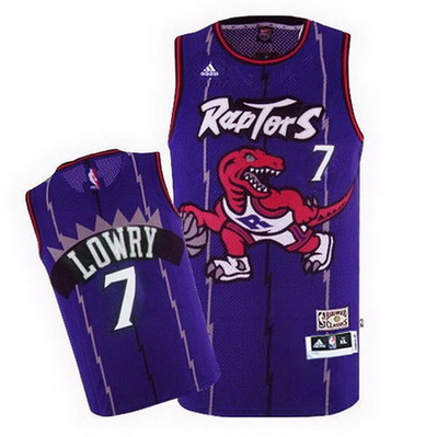 maglia nba kyle lowry 7 retro toronto raptors porpora