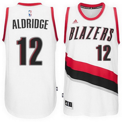 maglia lamarcus aldridge 12 2015 portland trail blazers bianca