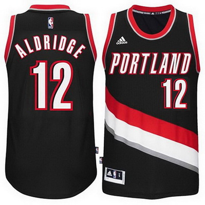 canotta nba lamarcus aldridge 12 2015 portland trail blazers nero