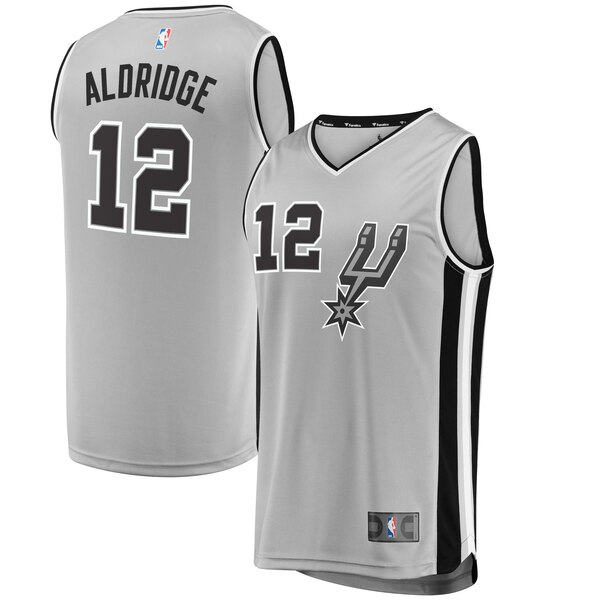 maglia nba LaMarcus Aldridge 12 2019-2020 san antonio spurs grigio
