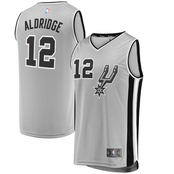 maglia nba LaMarcus Aldridge 12 2019-2020 san antonio spurs grigio