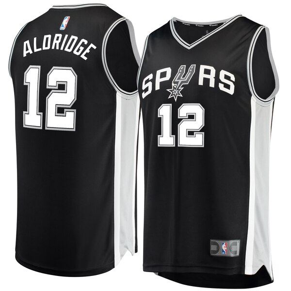 maglia nba LaMarcus Aldridge 12 2019-2020 san antonio spurs nero