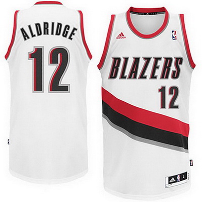 maglia lamarcus aldridge 12 portland trail blazers rev30 bianca