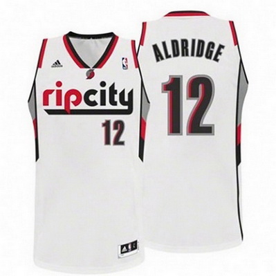 maglia nba lamarcus aldridge retro portland trail blazers bianca