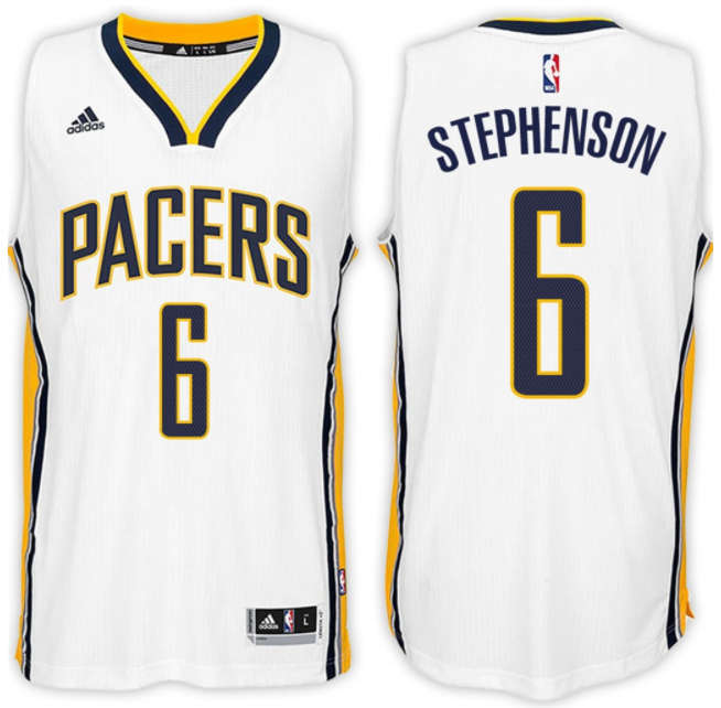 Maglie Basket Lance Stephenson 6 Indiana Pacers Bianca