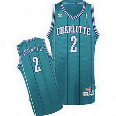 canotta uomo larry johnson 2 retro charlotte hornets blu