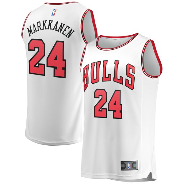 canotta basket Lauri Markkanen 24 2020 chicago bulls bbianca