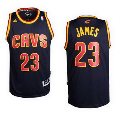 maglia basket lebron james 23 cleveland cavaliers rev30 nero