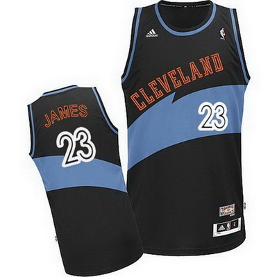 maglia lebron james 23 retro cleveland cavaliers nero