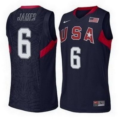 canotte uomo lebron james 6 nba usa 2008 blu