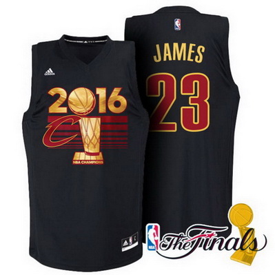 canotta lebron james 23 campioni 2016 cleveland cavaliers nero