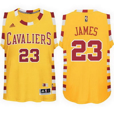 maglia nba lebron james 23 cleveland cavaliers classico giallo