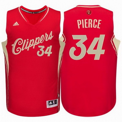 canotte los angeles clippers natale 2015 paul pierce 34 rosso