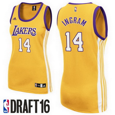 maglie nba donne los angeles lakers brandon ingram 14 giallo