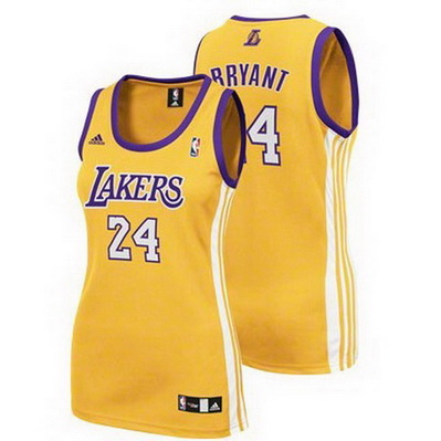 maglie basketa donne los angeles lakers kobe bryant 24 giallo