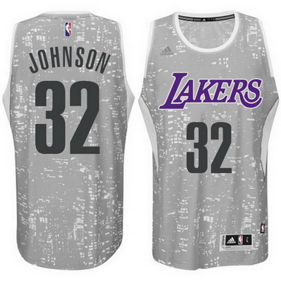 canotte basket los angeles lakers earvin johnson 32 lights grigio