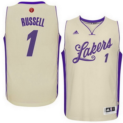 canotte los angeles lakers natale 2015 d'angelo russell 1 giallo