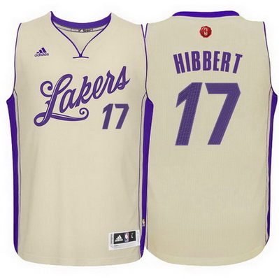 canotta uomo los angeles lakers natale 2015 roy hibbert 17 giallo