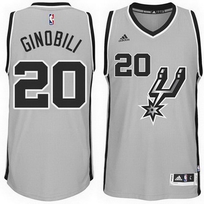 canotta manu ginobili 20 2015 san antonio spurs grigio