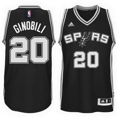 maglia uomo manu ginobili 20 2015 san antonio spurs nero