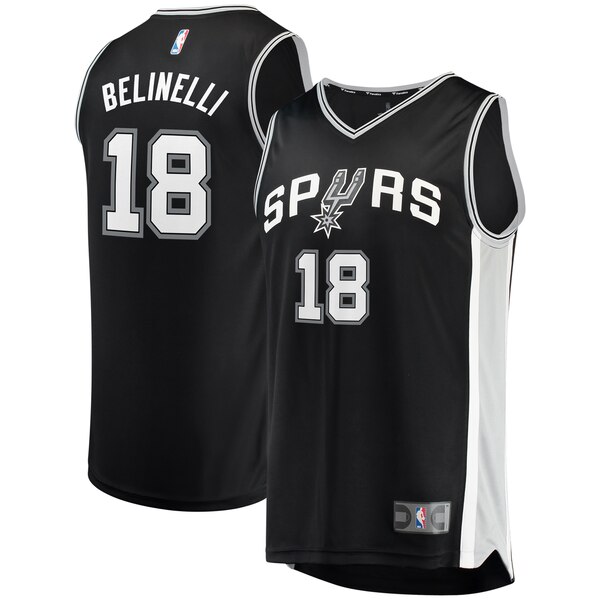 maglia basket Marco Belinelli 18 2019-2020 san antonio spurs nero