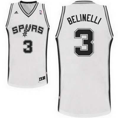 canotta nba marco belinelli 3 san antonio spurs rev30 bianca