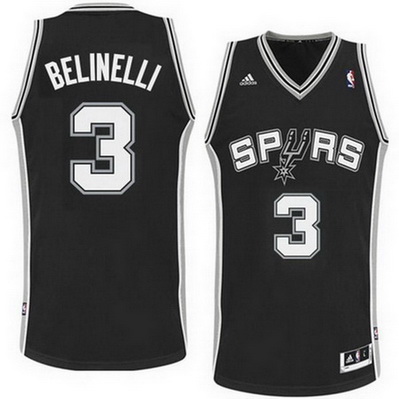 canotta basket marco belinelli 3 san antonio spurs rev30 nero