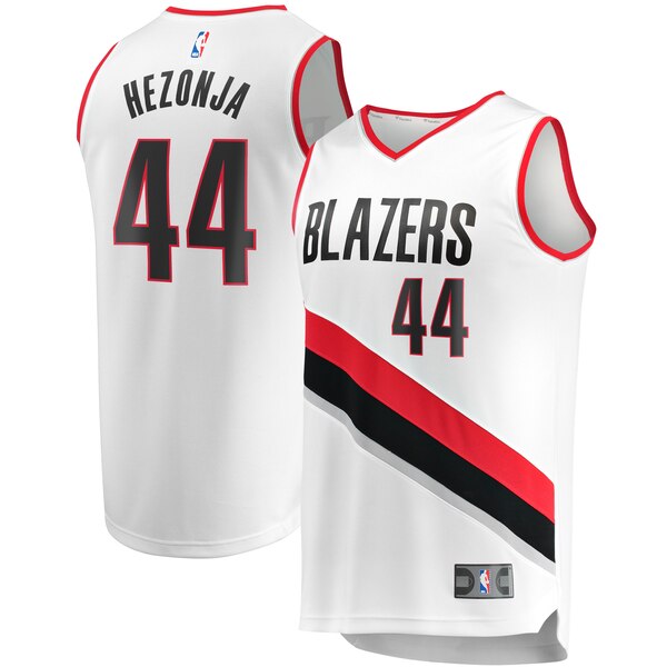 maglia mario hezonja 44 2020 portland trail blazers bianca