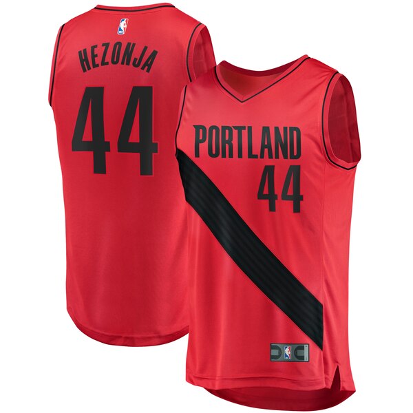 maglia mario hezonja 44 2020 portland trail blazers rosso