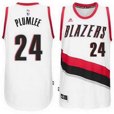 canotta mason plumlee 24 portland trail blazers bianca