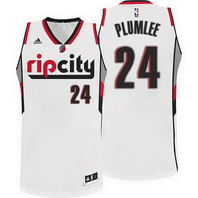 canotta nba mason plumlee 24 retro portland trail blazers bianca