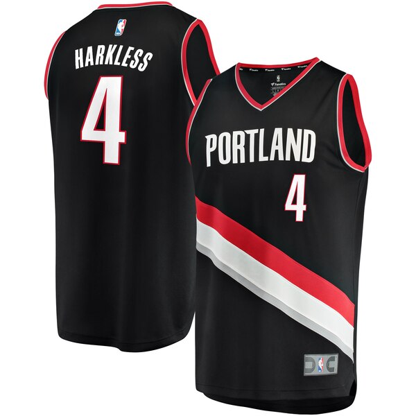 maglia Maurice Harkless 4 2020 portland trail blazers nero