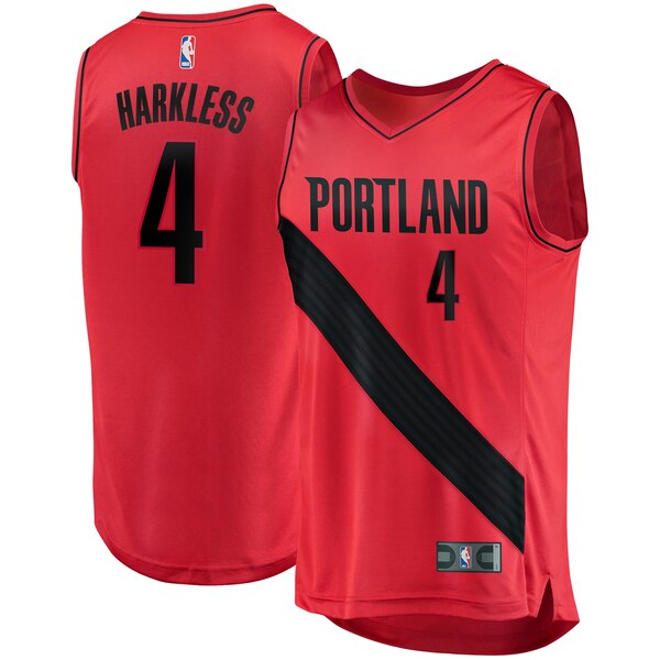 maglia Maurice Harkless 4 2020 portland trail blazers rosso