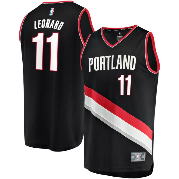 maglia Meyers Leonard 11 2020 portland trail blazers nero