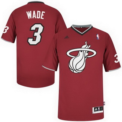 canotte uomo miami heat 1 natale 2013 dwyane wade 3 rosso