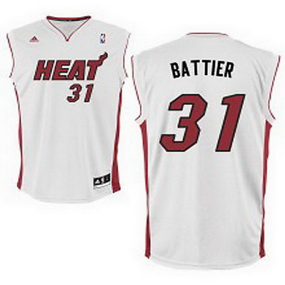 canotta basket miami heat bambino shane battier 31 bianca