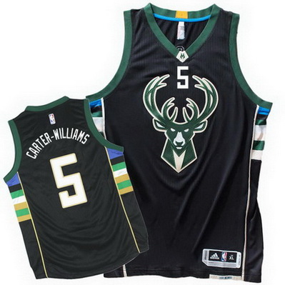 maglia basket michael carter-williams 5 2016 milwaukee bucks nero