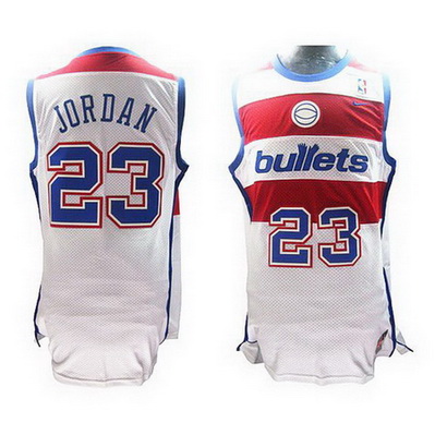 maglia michael jordan 23 retro washington wizards bianca