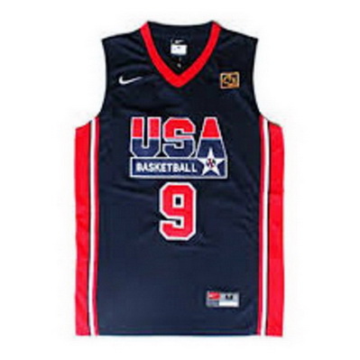 maglia uomo michael jordan 9 nba usa 1992 blu